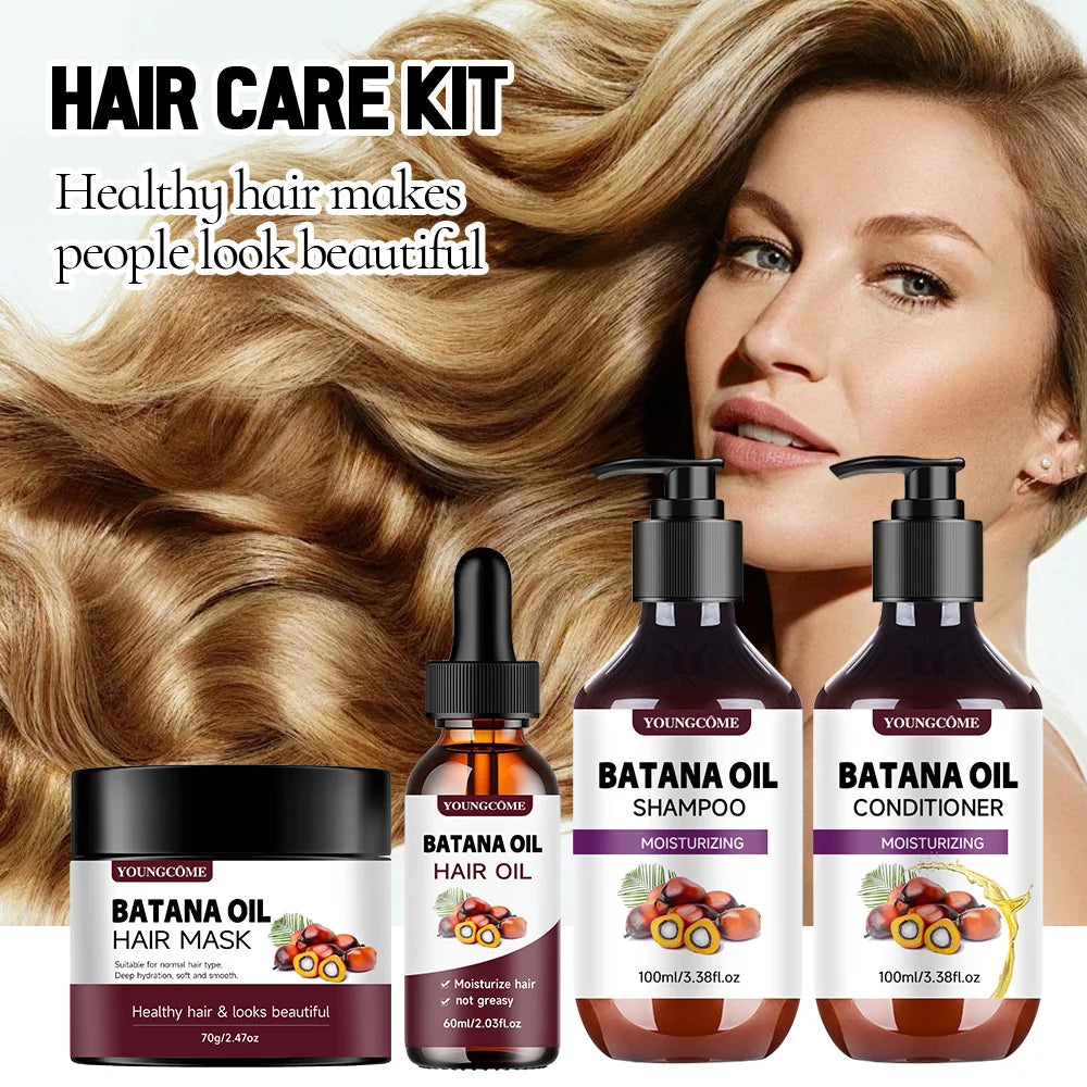 Batana Oil Hair Care Kit – Shampoo, Mask & Keratin Conditioner Hair Care Kit Oasis Select