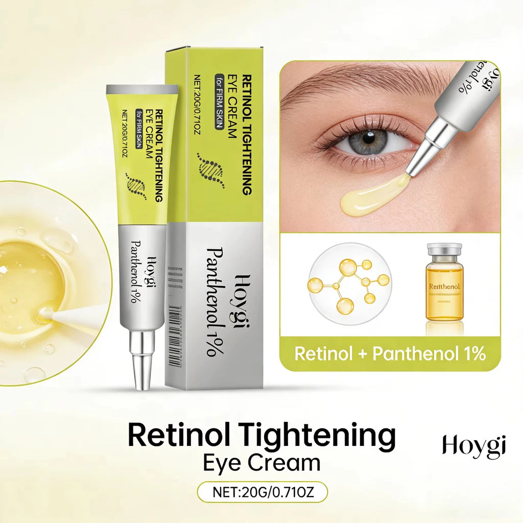 Retinol Eye Cream Anti-Aging Dark Circle Firming Hydrating Moisturizing Lightweight Fast Absorbing Gentle Formula Daily Use Oasis Select