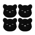 2 /4 Sets Of Household Pet Hair Remover, Machine Washed Bear Sticky Sponge, Reusable, Suitable For Washing Machine, Dryer, Black Oasis Select Pack of 4