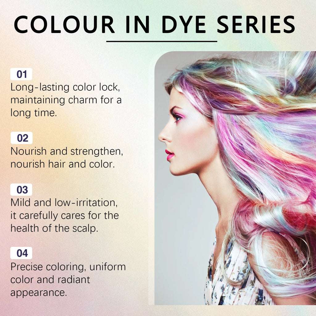 HOEGOA Temporary Hair Dye Set – 5 Vibrant Colors, Plant-Based Temporary Hair Dye Oasis Select