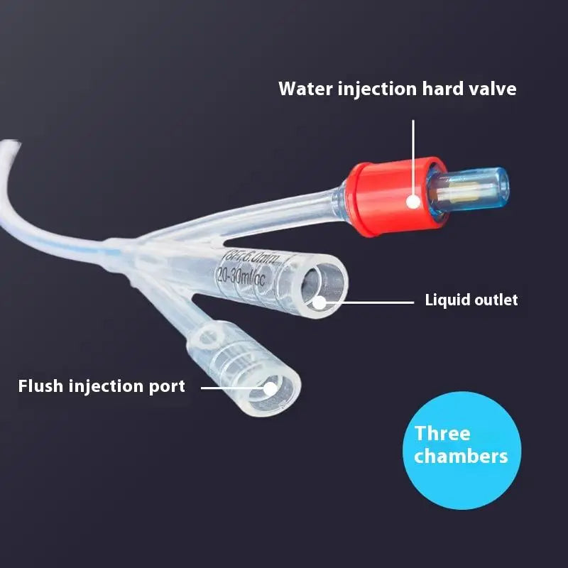 1 Piece 2 Way 3 Way Urinary Disposable Silicone Foley Catheter Flushing Tube Teaching Consumables Oasis Select