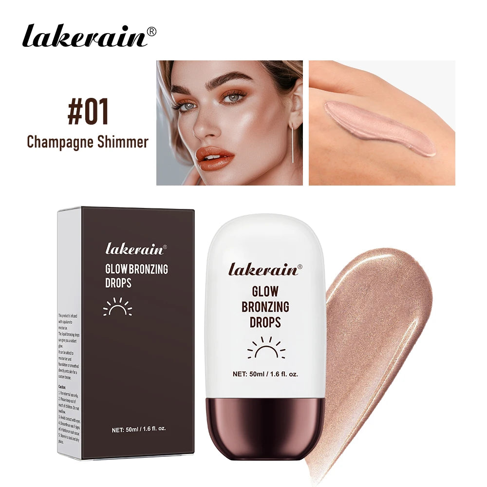 Bronzer Highlighter Drops Light Concealer Brightening Complexion Contouring Facial Mix Foundation Moisturizer Makeup Primer Oasis Select 01 Champagne Shimmer