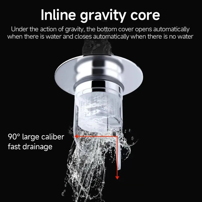 Universal Basin Pop-up Drain Filter Wash Basin Hair Sink Strainer Kitchen Bathtub Stopper Shower Plug Bathroom Tool Oasis Select