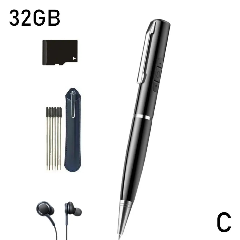 Digital Activated Pen 360 Sound Audio Activated Dictaphone Recording Device Voice Controlled Audio Recorder Pen for Meetings Oasis Select C