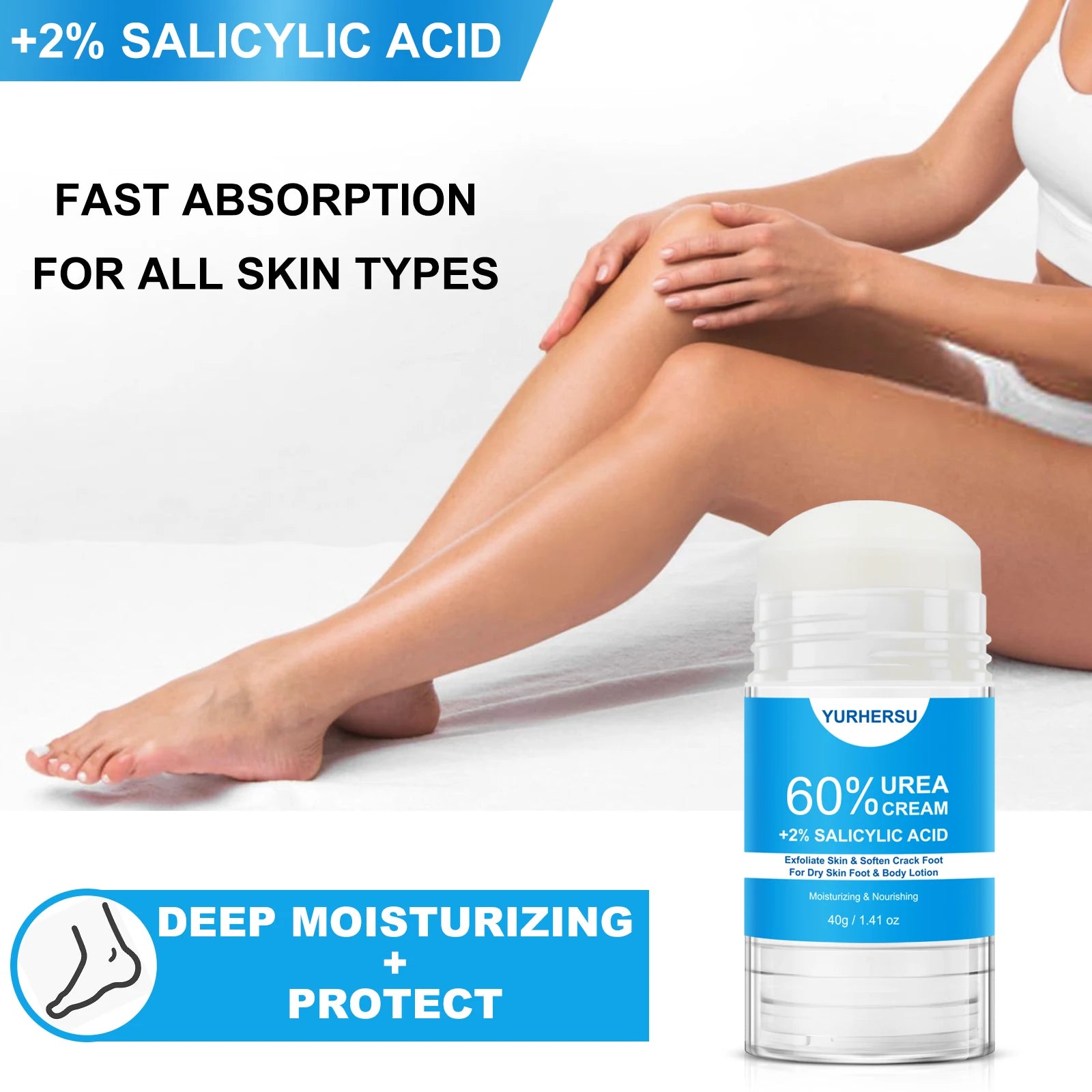 60% Urea Foot Cream Stick – Cracked Heels & Callus Remover