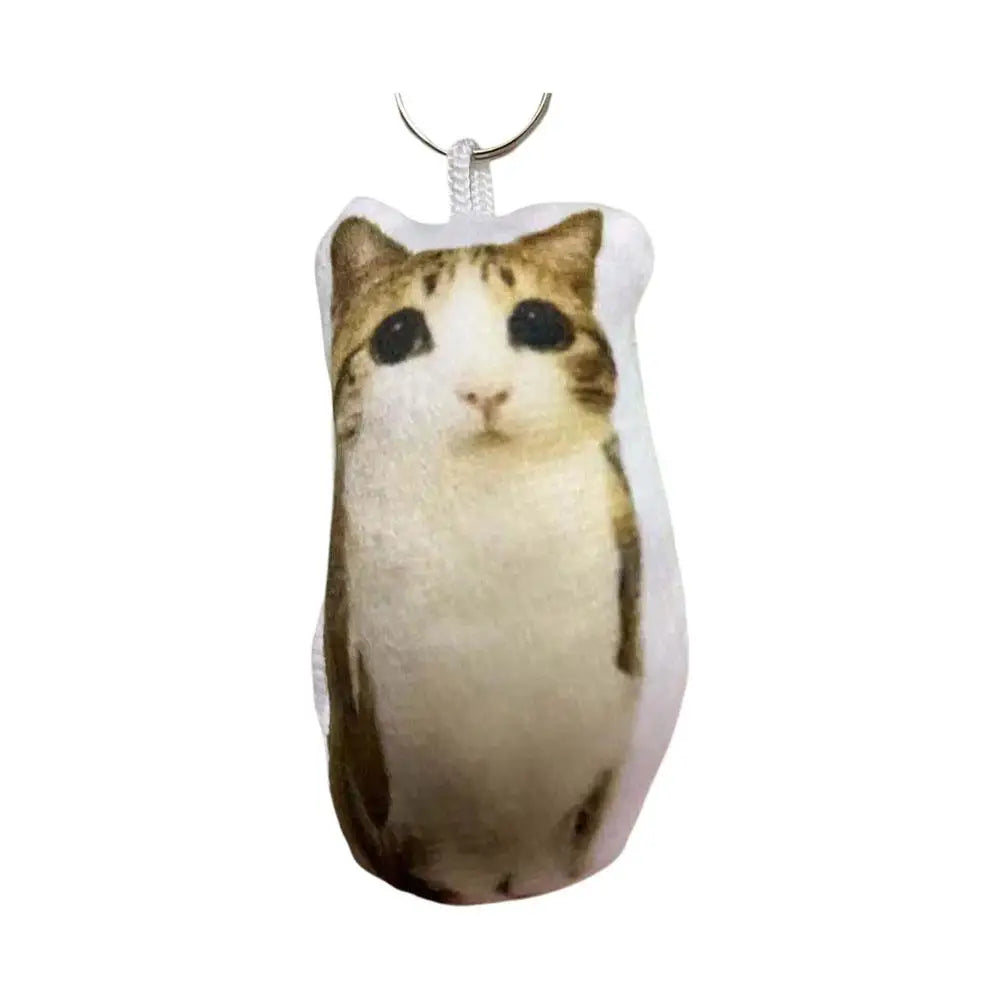 Cat Voice Keychain Toy Sound Hanging Decompression Reverses German Kitten Voice Pendant With Sound Plush Pendant Cute Pet Gift Oasis Select 1pcs
