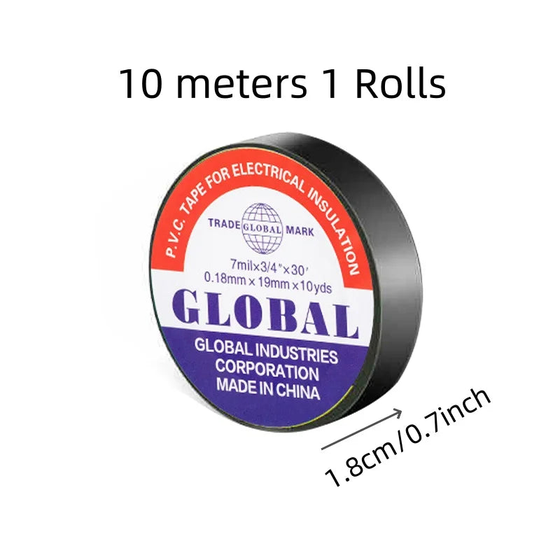 50m High-temperature Resistant Black Rubber Electrical Tape-durable and Soft Insulating Adhesive, Used for Industrial, Household Oasis Select