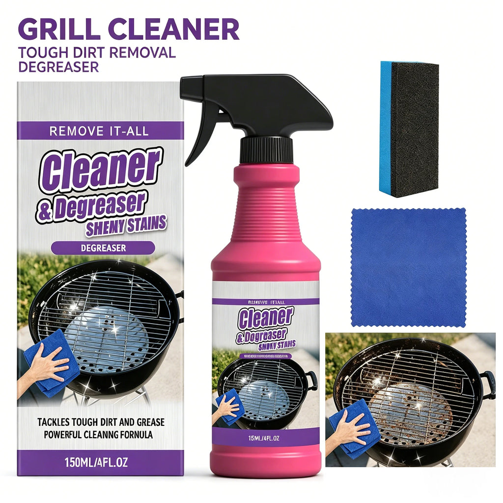 Heavy Duty BBQ Grill Cleaner Spray – Grease & Stain Remover Grill Cleaner Spray Oasis Select