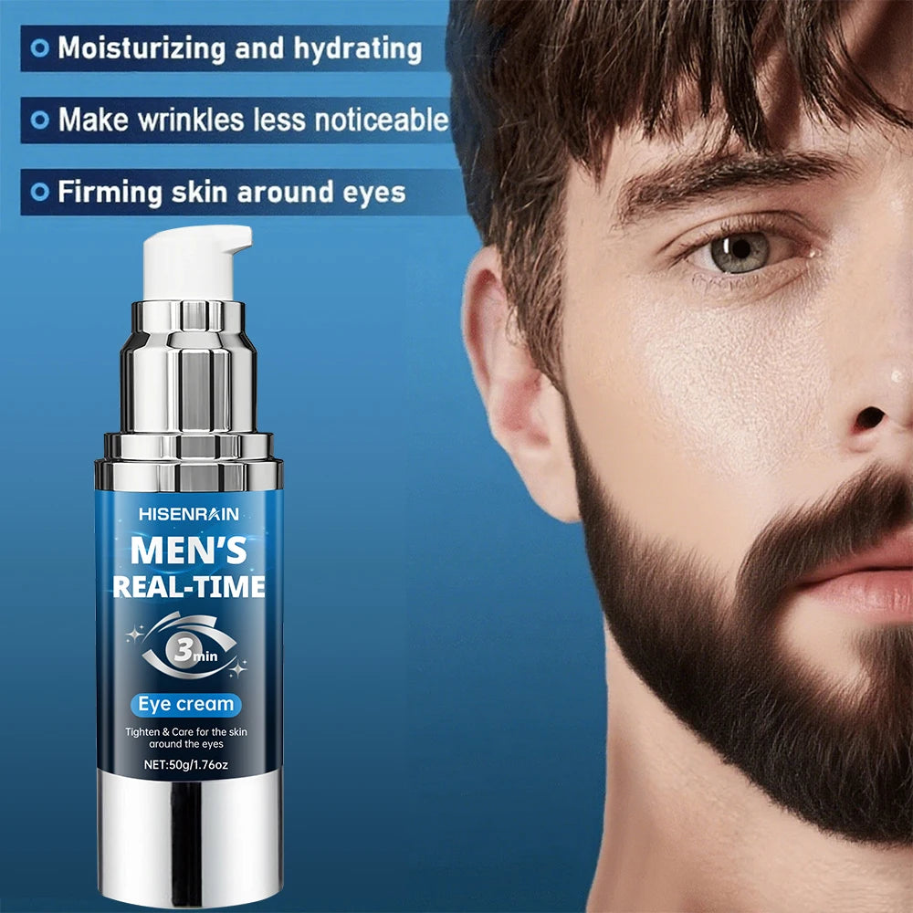 HISENRAIN Men's Anti-Aging Eye Cream | Airless Pump 50g