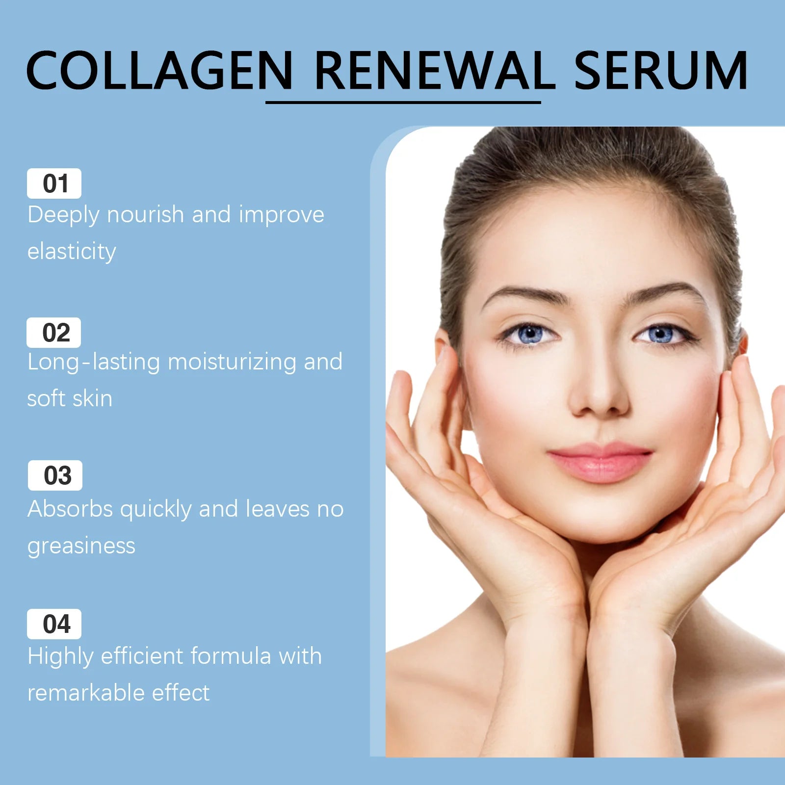 Collagen Polypeptide Facial Serum – Firming & Fine Lines Anti-Aging Face Serum Oasis Select