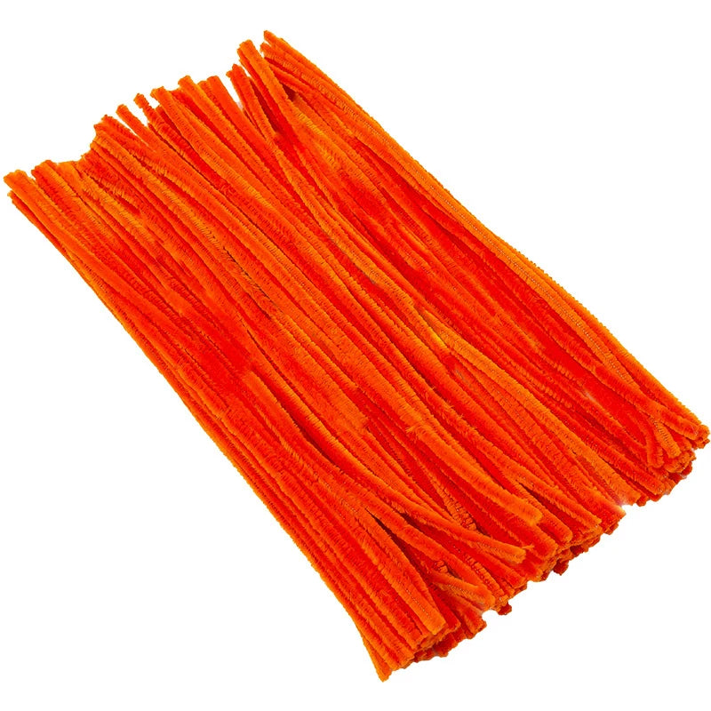 100pcs Mix Color Craft Wire for Handicrafts Twisting Stick DIY for Bouquets Halloween Christmas Easter Hair Jewelry Making Oasis Select Orange Red 100pcs