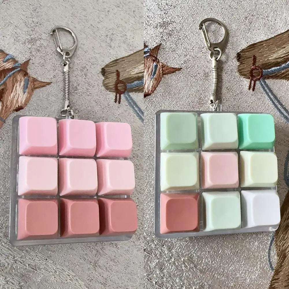 9-Key Fidget Keyboard Toy – Stress Relief Keychain for Kids & Adults Fidget Keychain Toy Oasis Select
