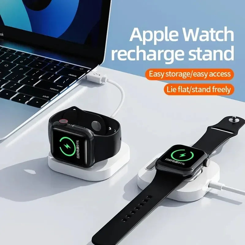 Magnetic Wireless Watch Chargers Station Dock for Apple Watch Series S9/S8/S7 Ultra 7 6 5 4 Portable Fast Charging Base Bracket Oasis Select