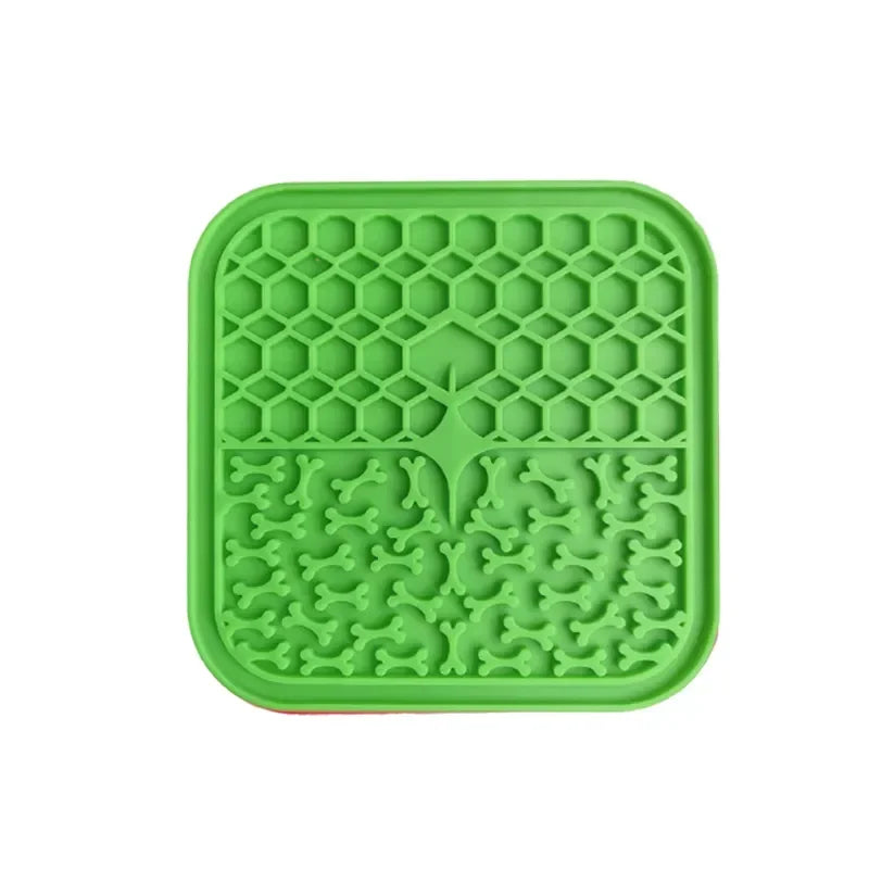 Silicone Licking Mat for Dogs Slow Feeder Bowl to Prevent Fast Eating Anxiety Relief and Mental Stimulation Interactive Toy Oasis Select