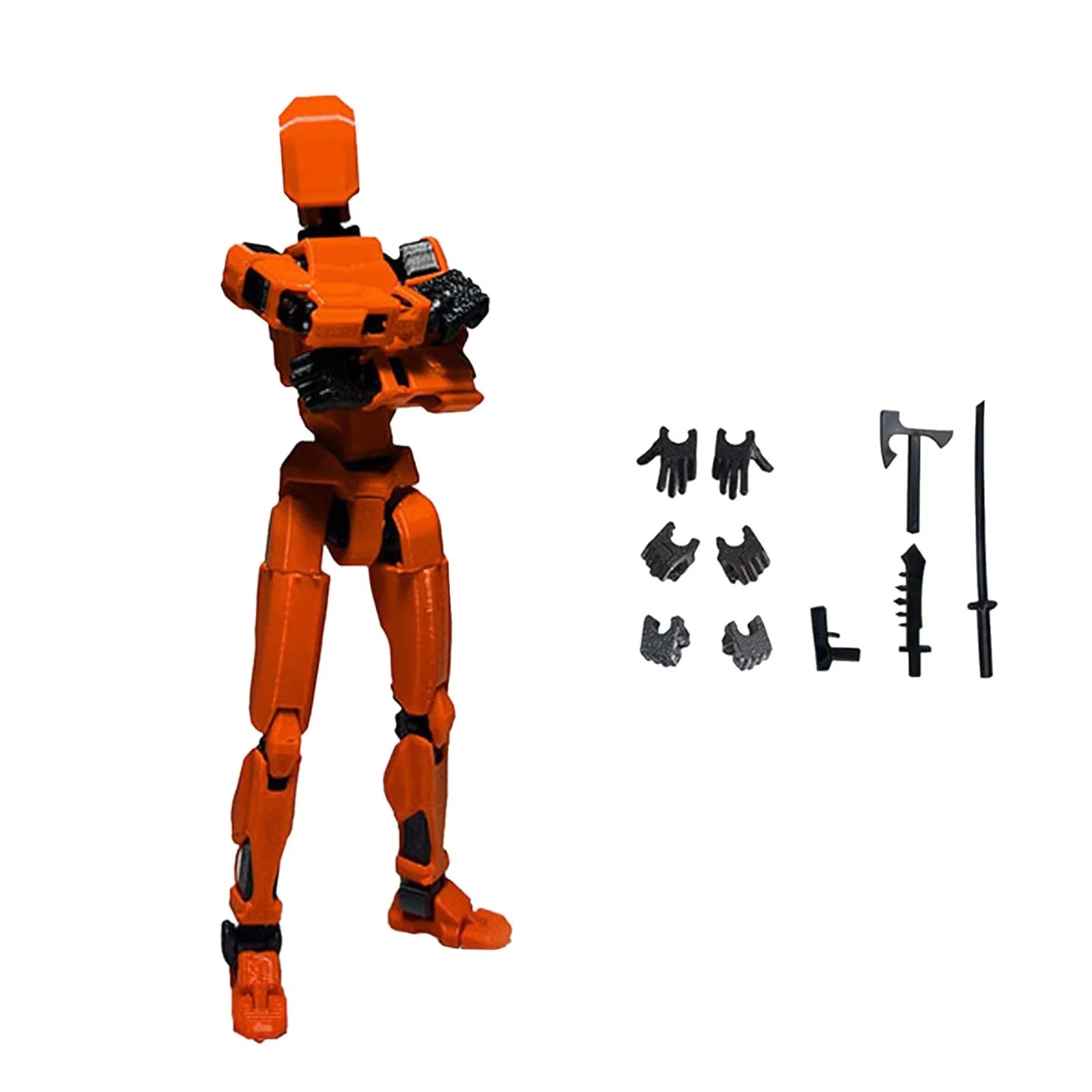 Titan 13 With Wings Figure Toys Lucky T13 Joint Movable Action Figuras 3D Printed Multi-Articular Robot Toys For Kids Gifts 13cm Oasis Select Saffron One Size