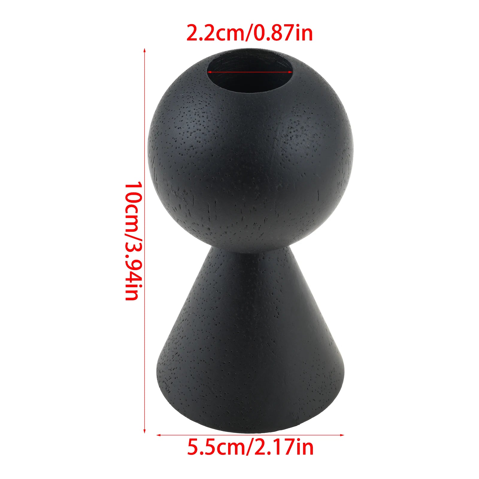 For Decorating Fireplace/dining Table/living Room 1/3Pcs Black Wooden Candlestick Home Decoration Add A Romantic Atmosphere Oasis Select S