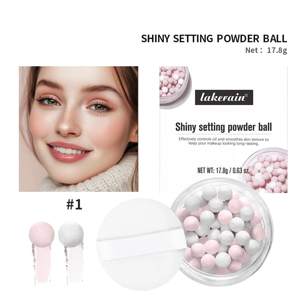 Pearl Ball Setting Powder – Matte, Oil-Control & Translucent Loose Setting Powder Oasis Select white1
