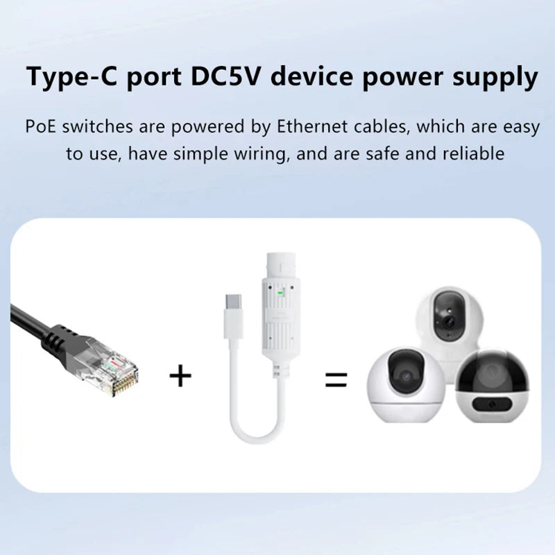 1/2/3Pcs 48V POE Extender/Repeater Waterproof Extension POE Injector Adapter RJ45 Port Output 5V/2A IEEE 802.3af/802.3at Oasis Select