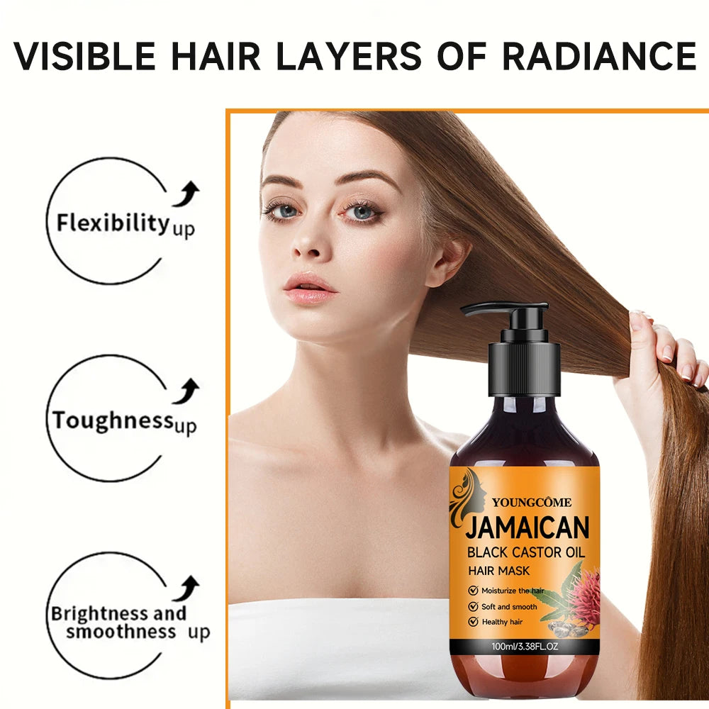 Black Castor Oil Hair Mask – Deep Conditioning Treatment 100ml Hair Conditioning Mask Oasis Select