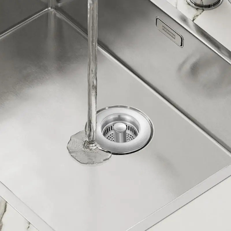 Sink Strainer Stainless Steel Pop Up Kitchen Sink Stopper Fast Drainage Sink Plug Anti-Clogging Sink Food Catcher Basket tool Oasis Select
