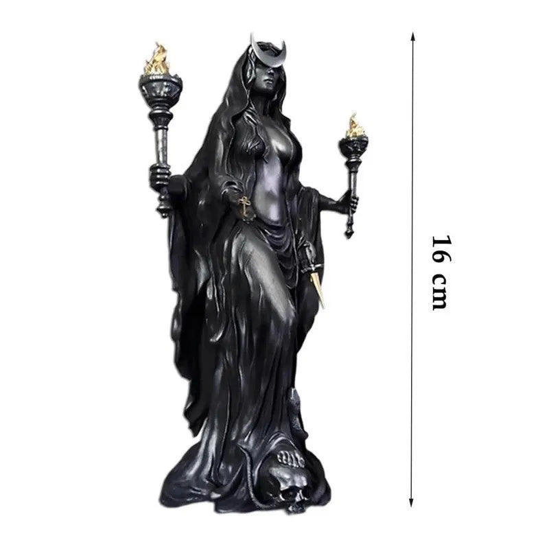 Hekate Niktipolos Goddess Figurine | Pagan Altar Sculpture Goddess Altar Figurine Oasis Select Style B