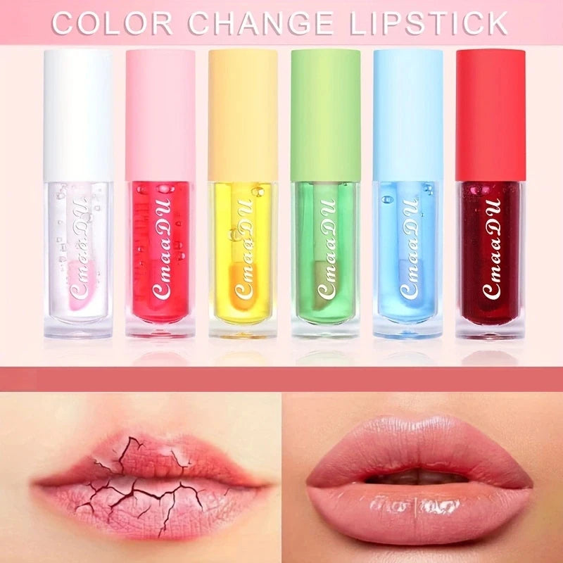 CmaaDu 1 Pcs Moisturizing Hydrating Lip Gloss Lipstick Cherry Flavor Fruit Anti-cracking Long-lasting Waterproof Lip Glaze Red Oasis Select