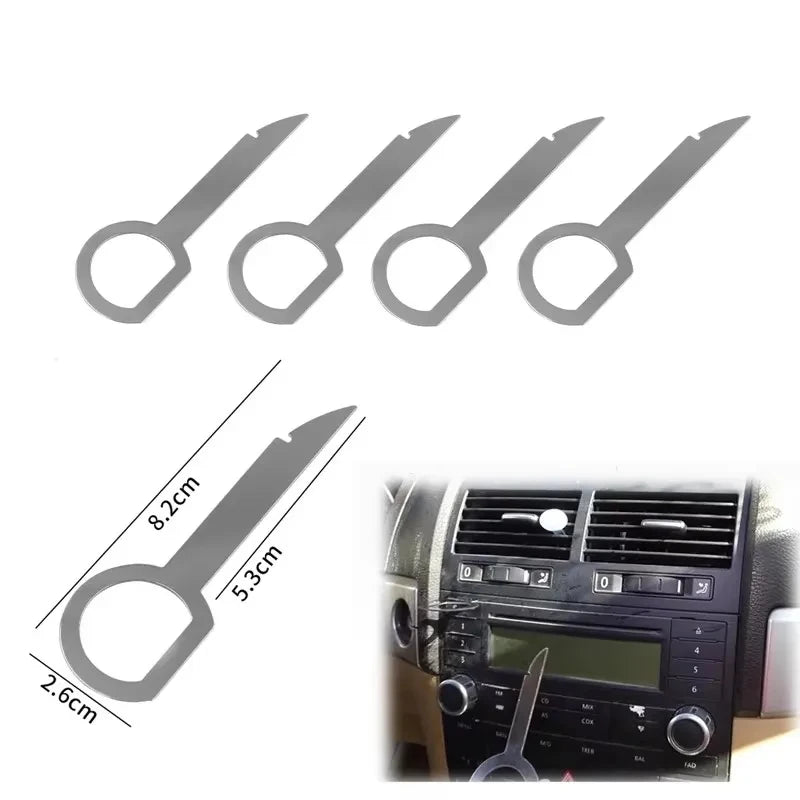 4-32 Pcs Radio CD Stereo Removal Key Release Pin Extractor For Ford Focus Mondeo Fiesta Transit Car Extraction Install Tools Oasis Select
