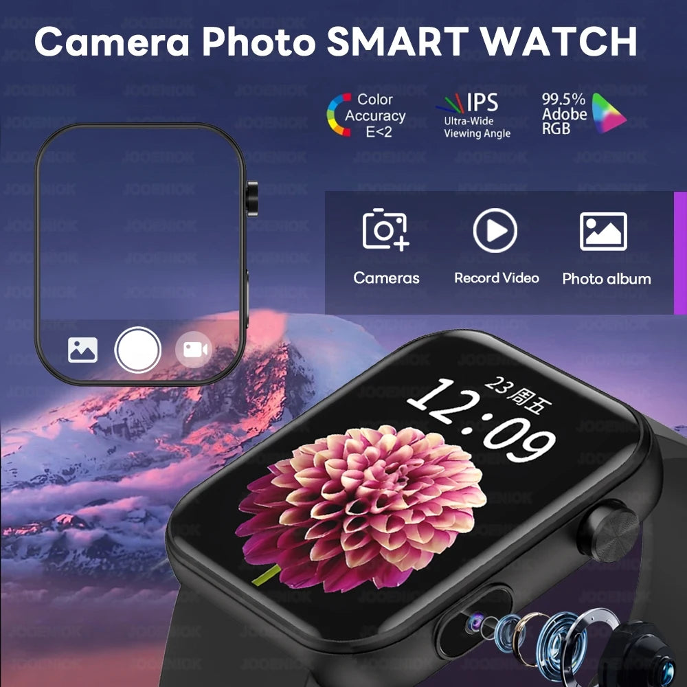 Jooeniok P51 Smartwatch – Camera, BT Calling & Fitness Tracker