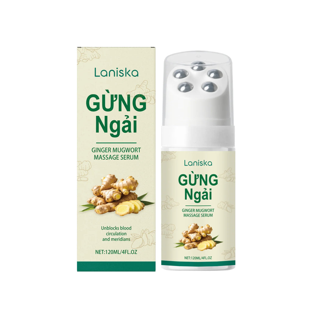 Ginger & Mugwort Roller Massage Oil – Neck & Shoulder Care Roller Massage Oil Oasis Select 120ml