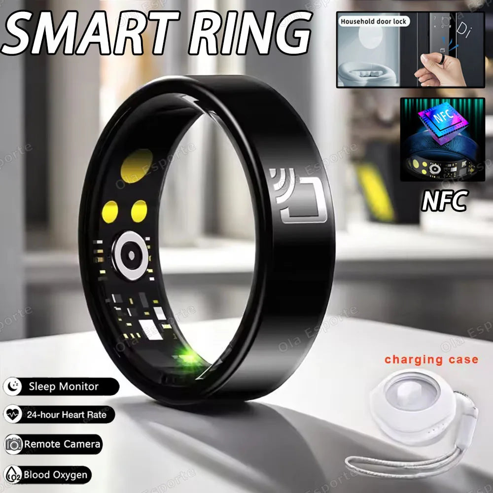 R20 Ceramic Smart Ring – NFC, Heart Rate & Sleep Tracker