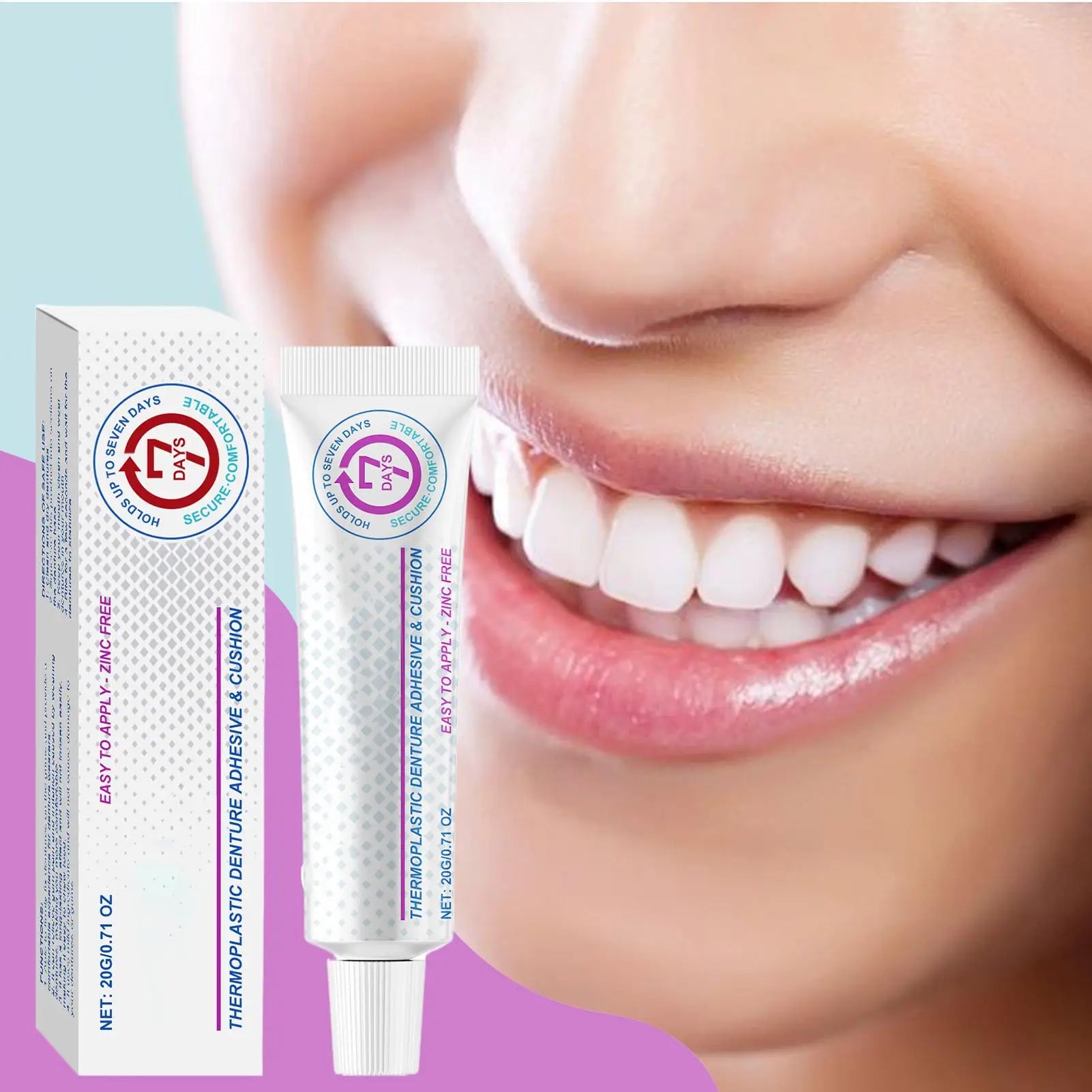 Long-Lasting Denture Adhesive Cream – Soft & Secure Hold