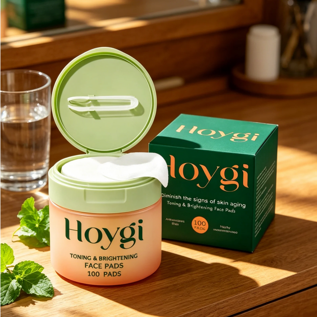 Hoygi Brightening Face Toner Pads 100ct – Hydrate & Even Skin Face Toner Pads Oasis Select
