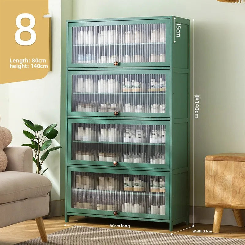 Shoe rack Multi-layer storage shelf Household simple door entry balcony Indoor large-capacity dust-proof shoe cabinet Oasis Select Nine floors 80 long