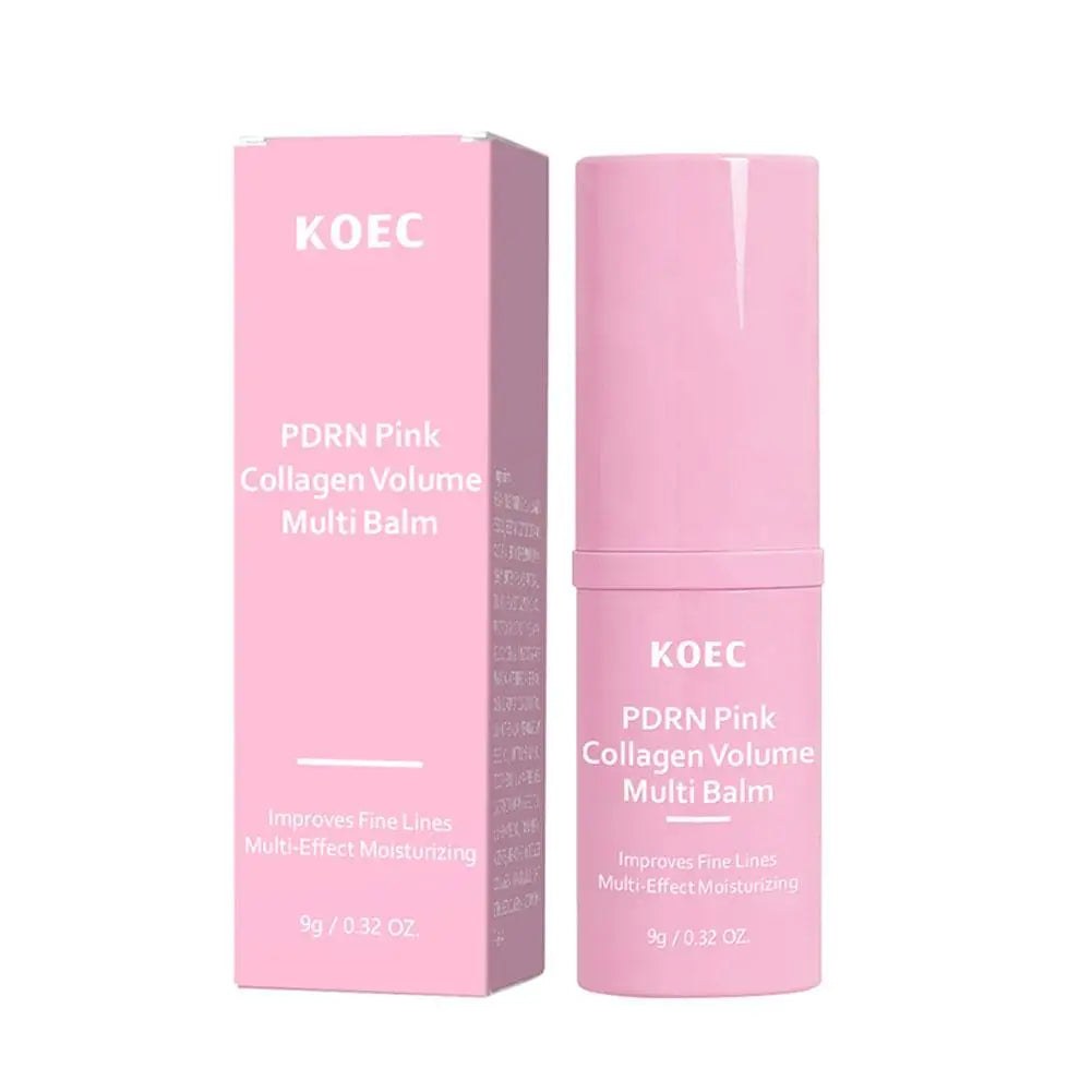 PDRN Pink Collagen Multi Balm Stick – Face, Lip & Eye Collagen Moisturizer Balm Oasis Select 1PCS