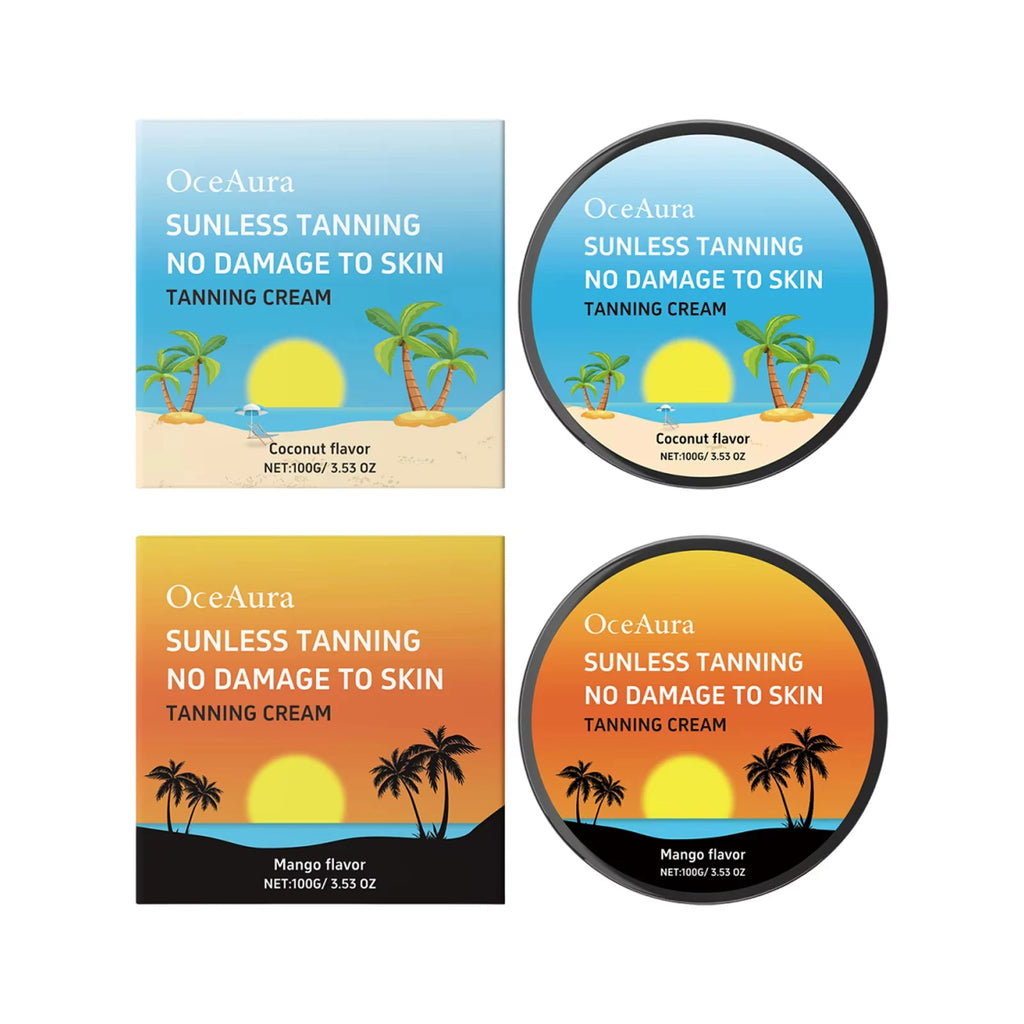 OceAura Self Tanning Cream – Sunless Bronzer Body Lotion Self Tanning Cream Oasis Select Set