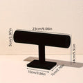 1pc T-shaped bracelet stand, bracelet and necklace display stand, watch storage stand, desktop vertical jewelry stand Oasis Select black