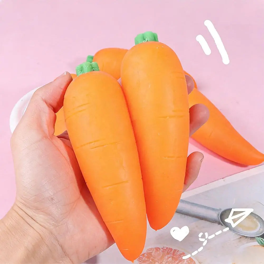 Giant Carrot Squishy Stress Toy – Sensory Fun Kids & Adults