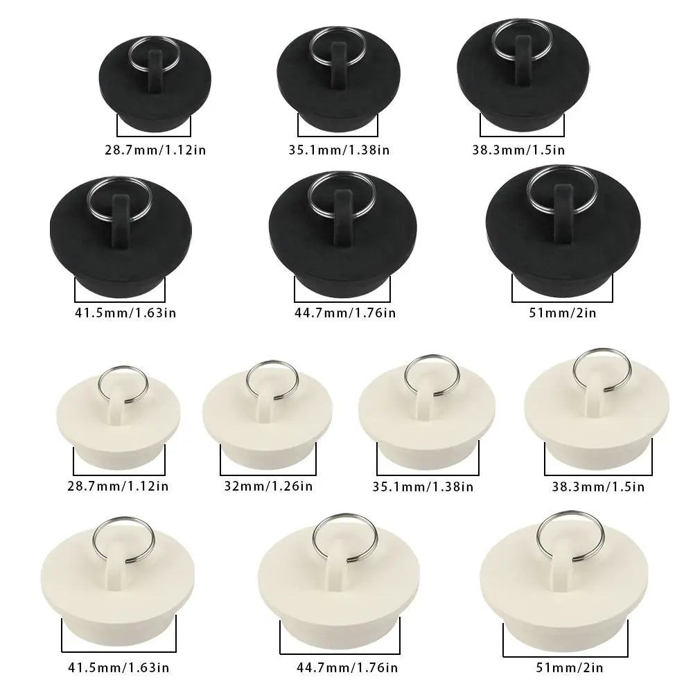 Kitchen Sink Bathtub Drainage Stopper Bath Tub Sink Water Stopper Floor Drain Plug Round Leakage-proof Plug Bathroom Accessories Oasis Select