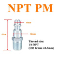 NPT 1/4 Quick Release Pneumatic Fitting Connector – US Type