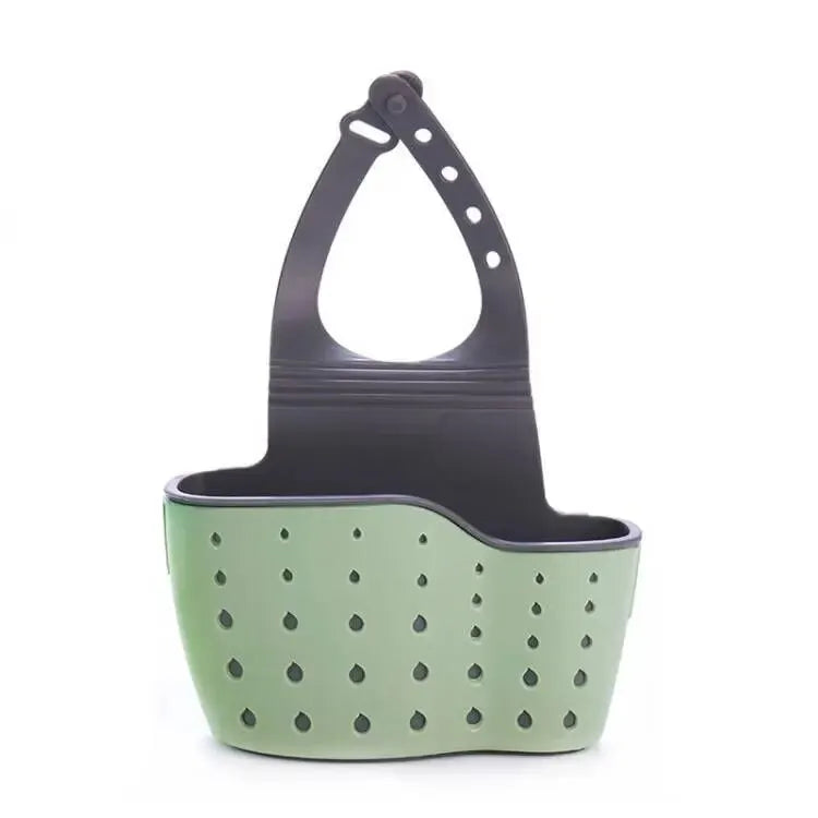 Adjustable Sink Drain Basket – Hanging Sponge & Soap Holder Sink Drain Basket Oasis Select Green