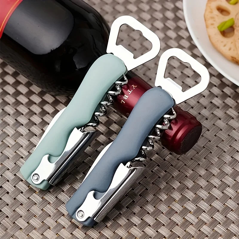 Stainless Steel Multifunctional Portable Bottle Opener, Creative Design for Wine, Beer, and Corks - for Restaurants and Bars Oasis Select