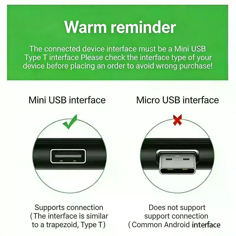 Trapezoidal Connector Data Cable To Usb 2.0 T-Type Connector Mini 5-Pin Mp3/Mp4 Data Cable Oasis Select