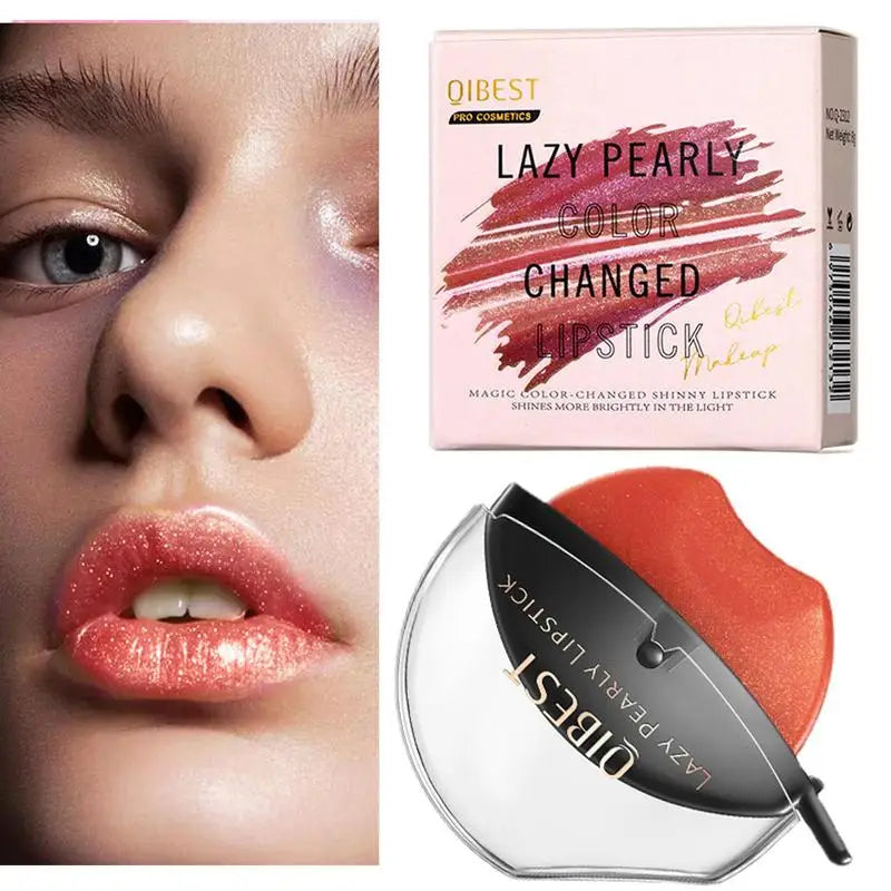 Lazy Pearl Lipstick – Pearlescent, Moisturizing & Waterproof Pearlescent Lipstick Oasis Select