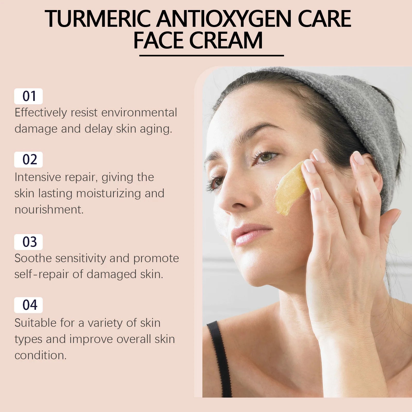 WIYUN Turmeric Face Cream – Brightening Freckle & Acne Repair Brightening Face Cream Oasis Select