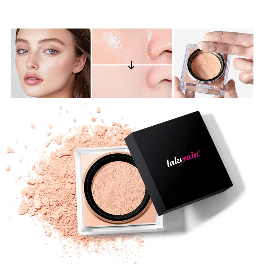 Waterproof Loose Baking&Setting Powder Long Lasting Oil Control Matte Setting Powder Natural Brightening Face Cosmetics Oasis Select