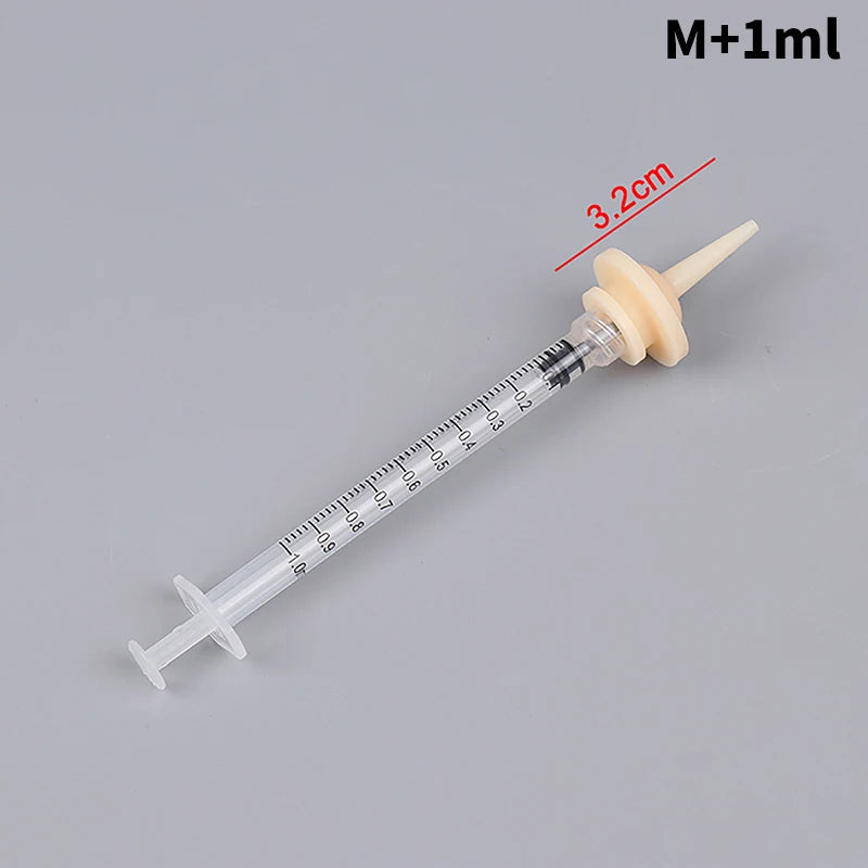 Pet Oral Syringe Feeder with Silicone Nipple | Puppy Kitten