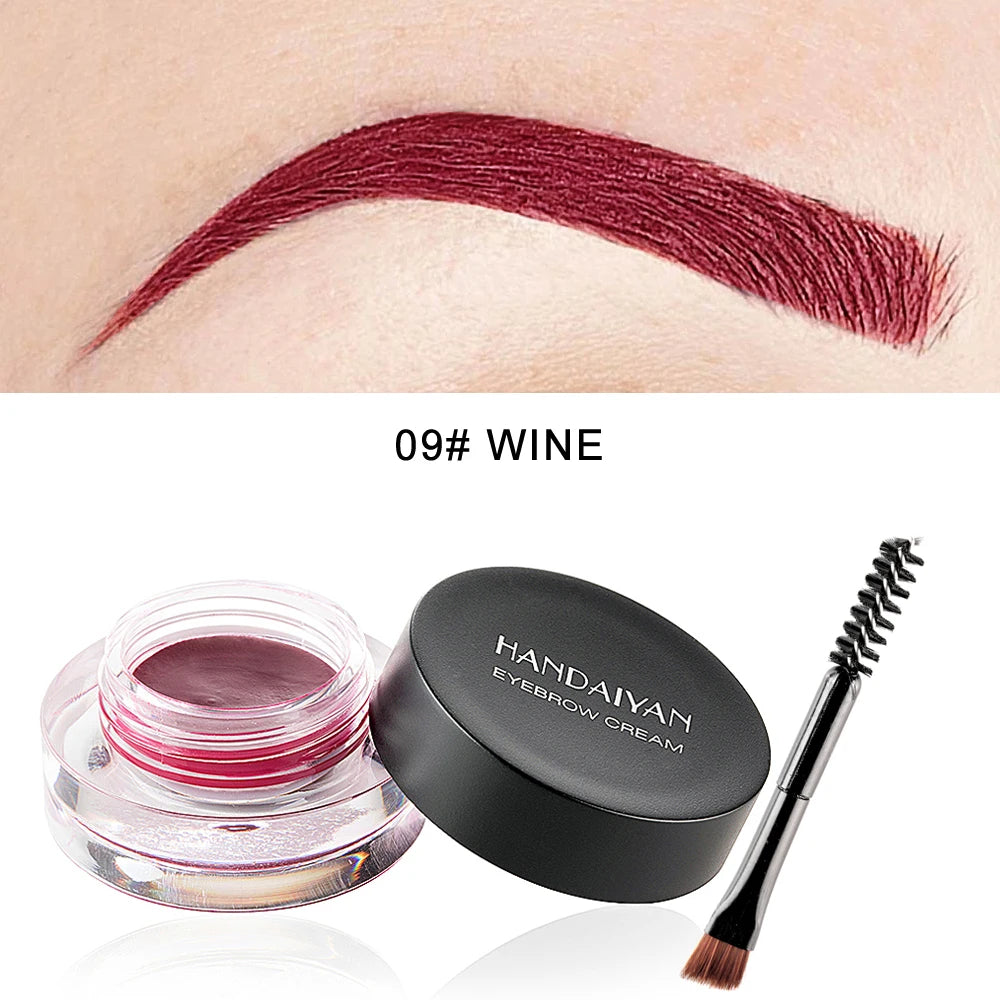 HANDAIYAN Waterproof Eyebrow Gel Cream – 12 Shades, Long Lasting