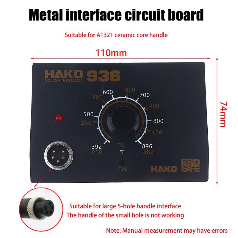 Hot Sale 936 Electric Welding Station Circuit Board Control Board Adjustable Temperature 5-hole 5-pin A1321 Core Circuit Board Oasis Select 03