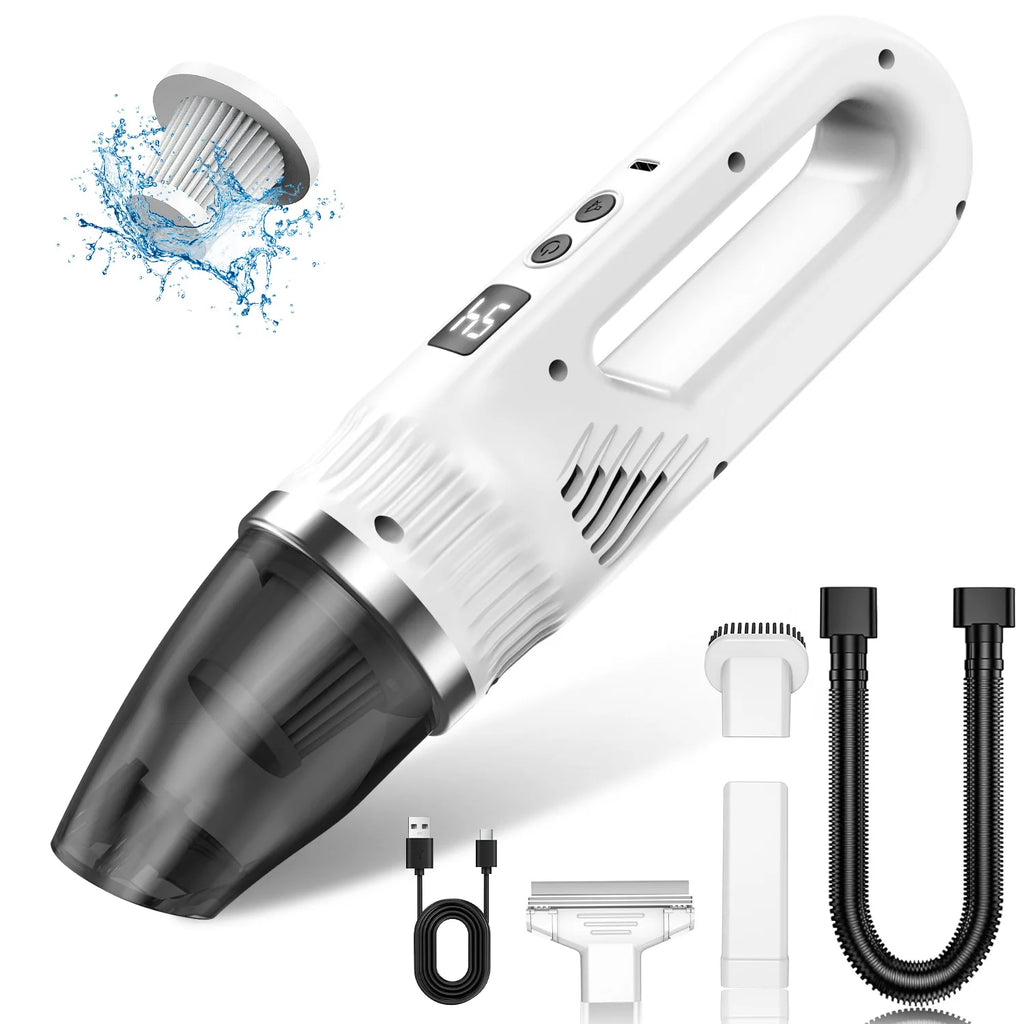Handheld Car Vacuum – Wet & Dry, High Power & Portable