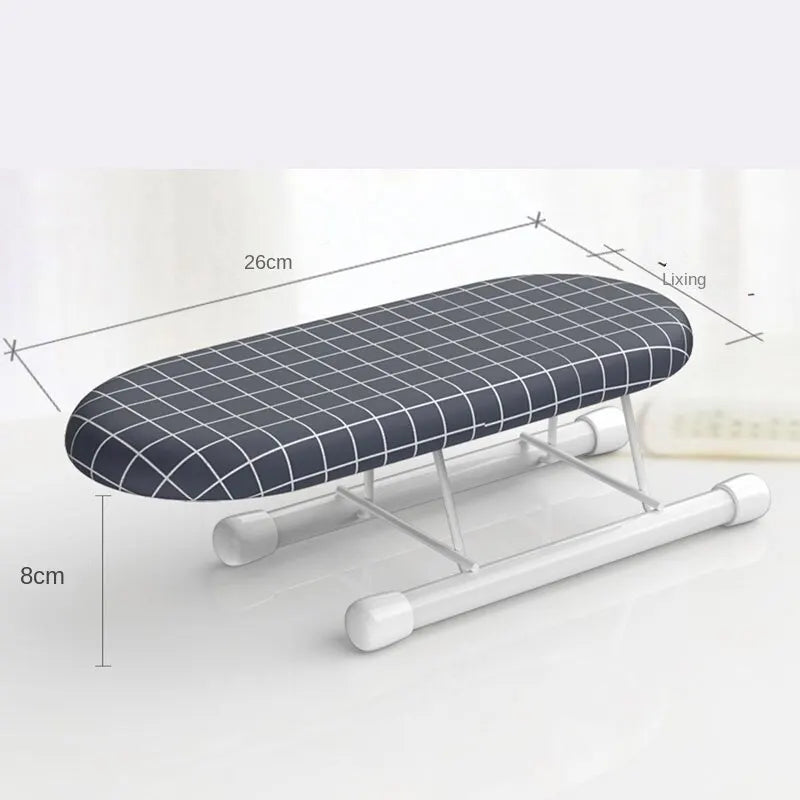 Portable Mini Ironing Board Rack for Clothes, Sleeves and Shirts - Small Size, Easy to Store and Carry Oasis Select Dark Grey